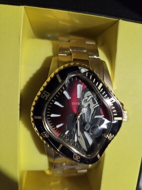 Invicta Men's Gold-Tone Watch Witj Ghost Face Design